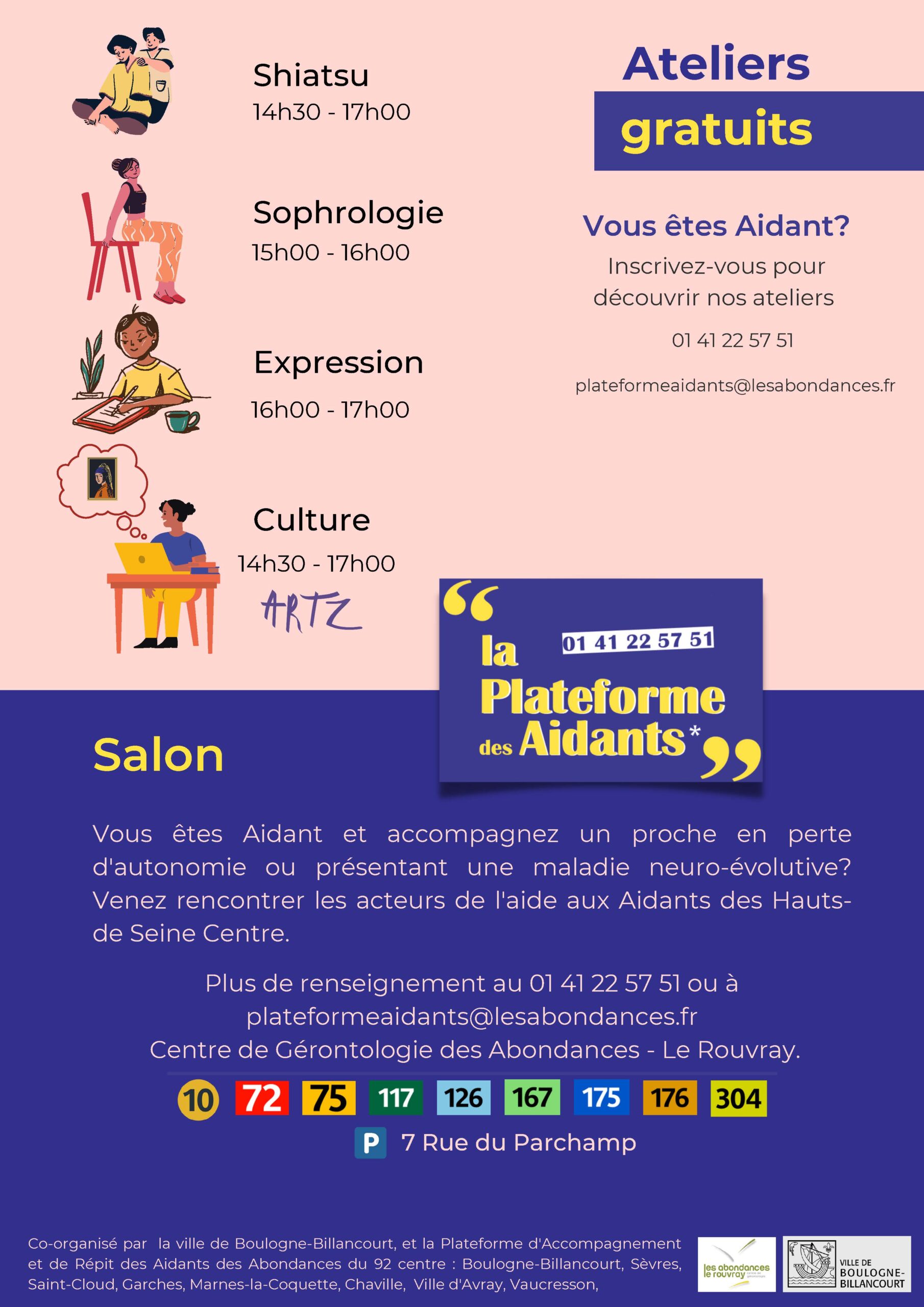 Programme Proche Aidant Le salon des Aidants - Les abondances